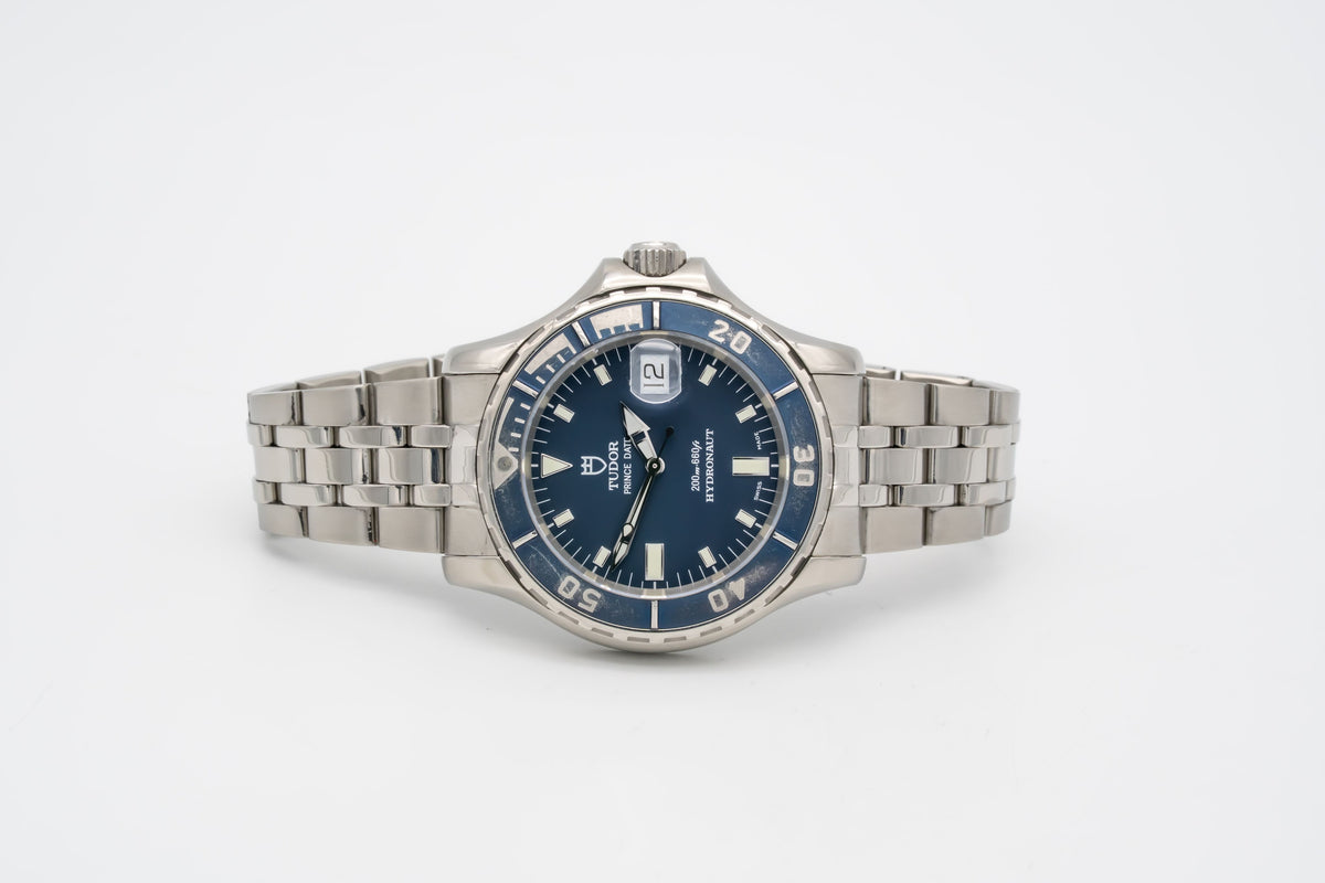 Tudor Hydronaut Prince Date Hydronaut 89190 Blue Stahl Automatik 40mm Papers