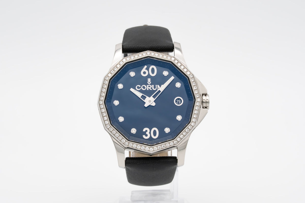 Corum Admiral's Cup Legend 38 Factory Diamonds Stahl Automatik 38mm Papers