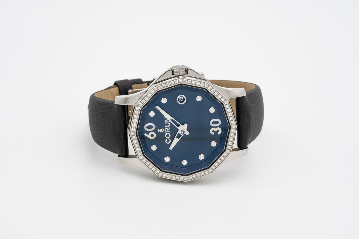 Corum Admiral's Cup Legend 38 Factory Diamonds Stahl Automatik 38mm Papers