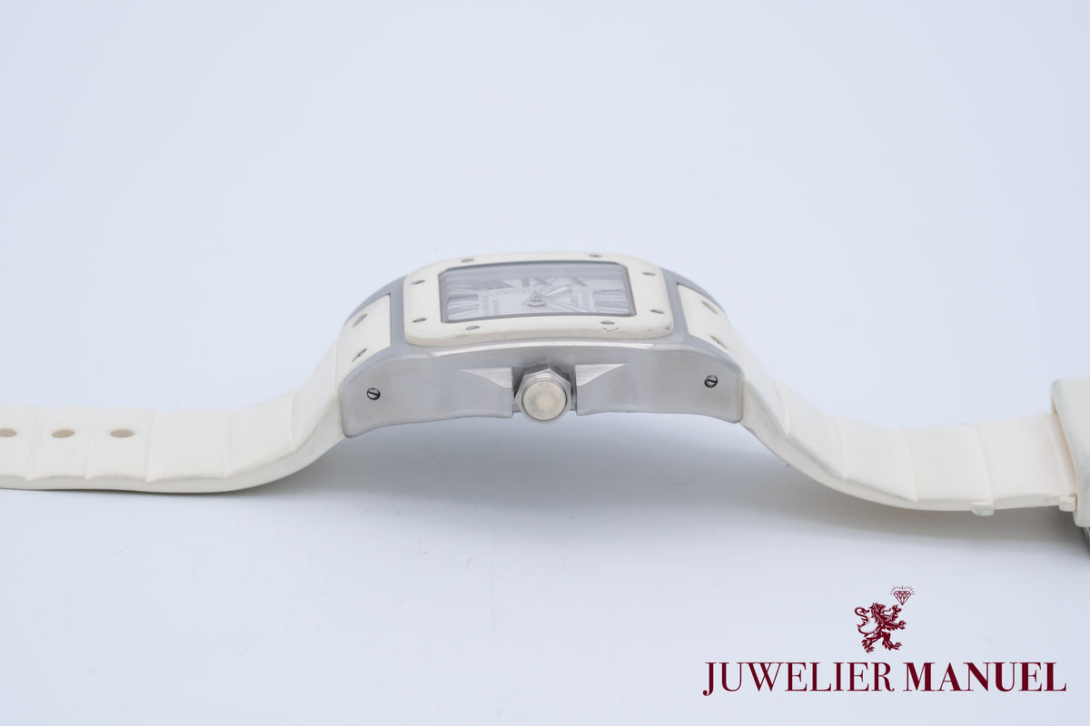 Cartier Santos 100 2878 Stahl Automatik Papers