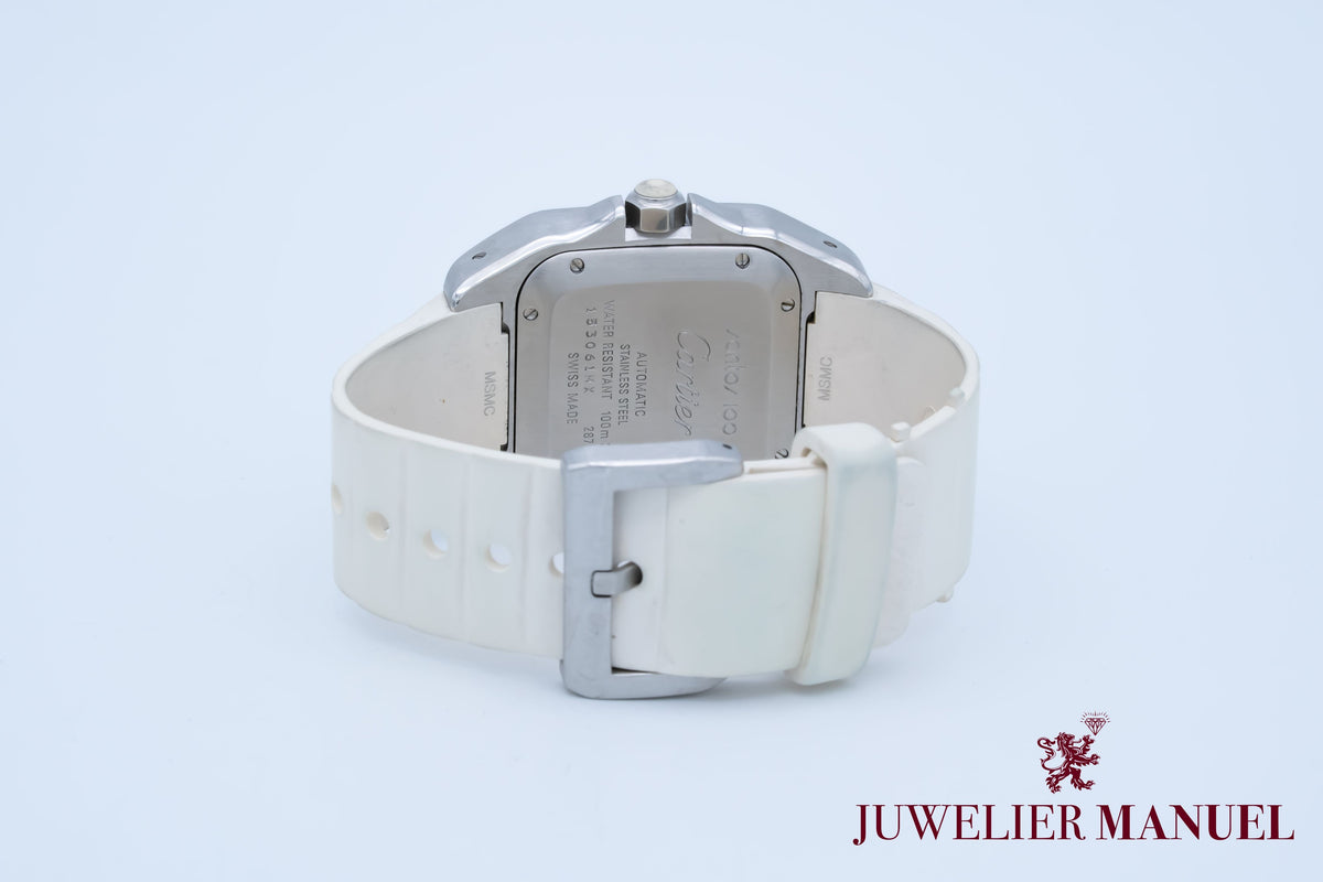 Cartier Santos 100 2878 Stahl Automatik Papers