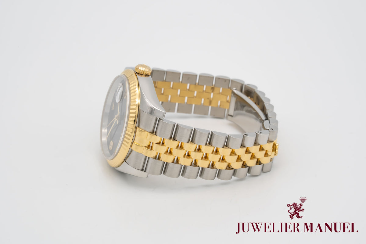 Rolex Datejust 36 116233 Very Rare Onyx Dial Stahl Gelbgold 750 Automatik 36mm