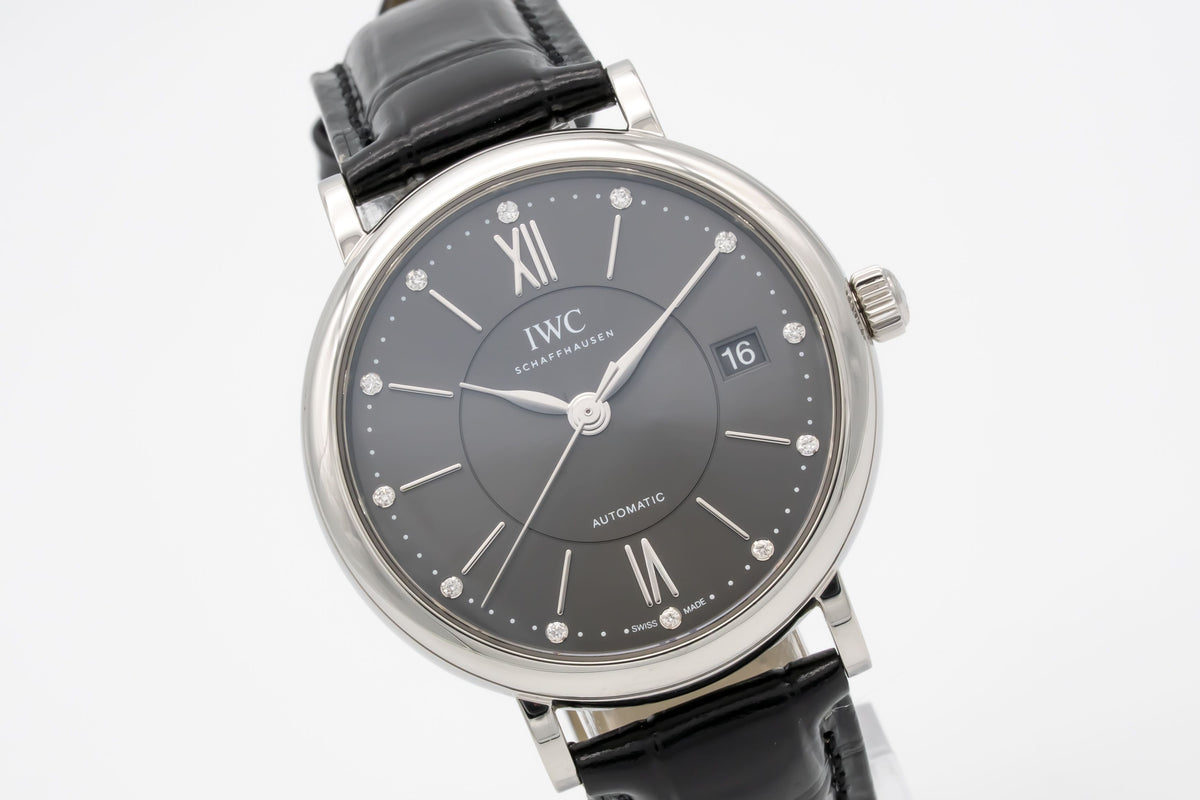 IWC Portofino Automatic IW458110 Diamond Dial Stahl Automatik 37mm