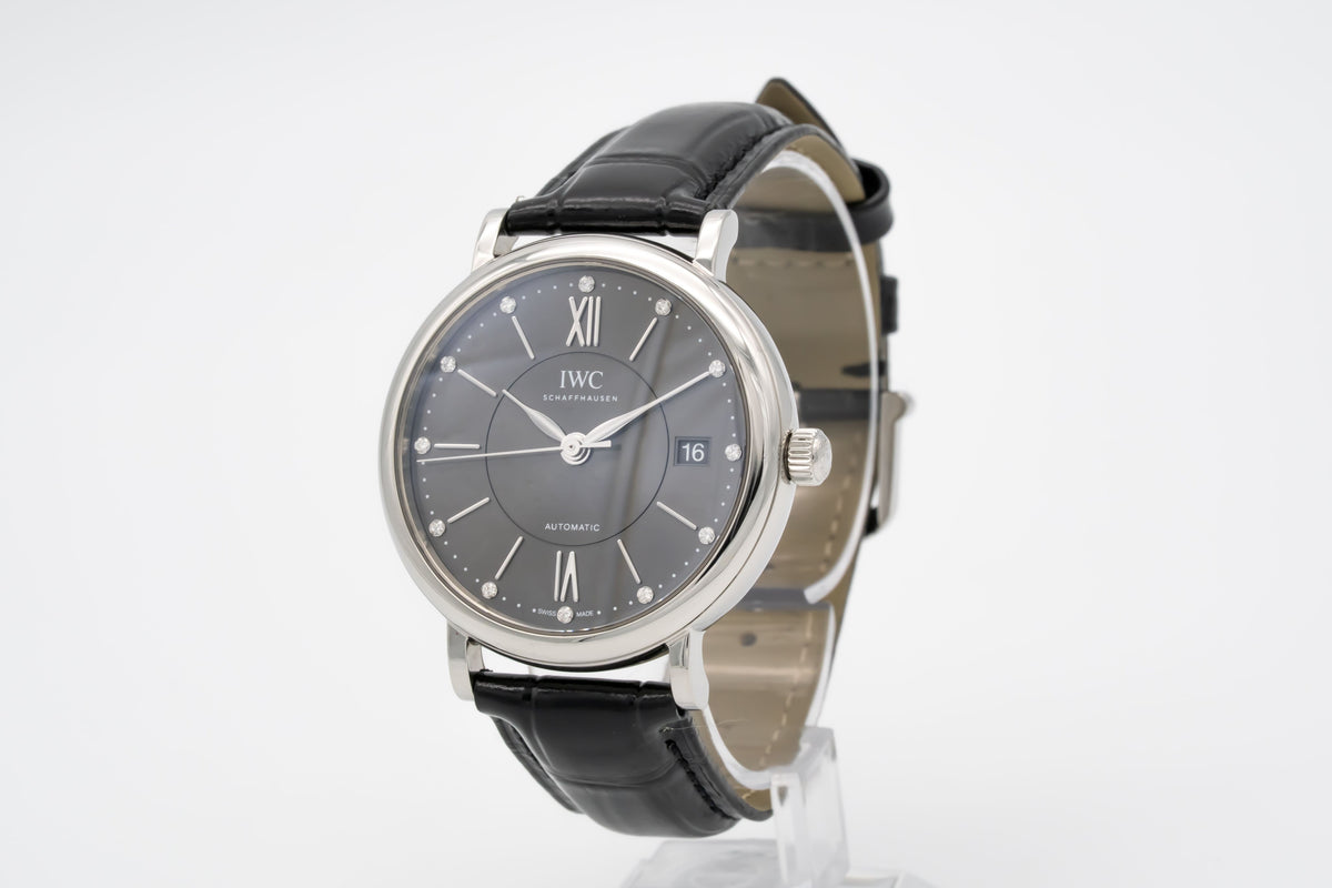 IWC Portofino Automatic IW458110 Diamond Dial Stahl Automatik 37mm