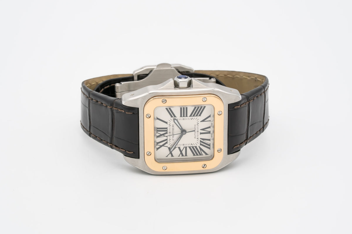 Cartier Santos 100 2878 Stahl Gelbgold 750 Automatik