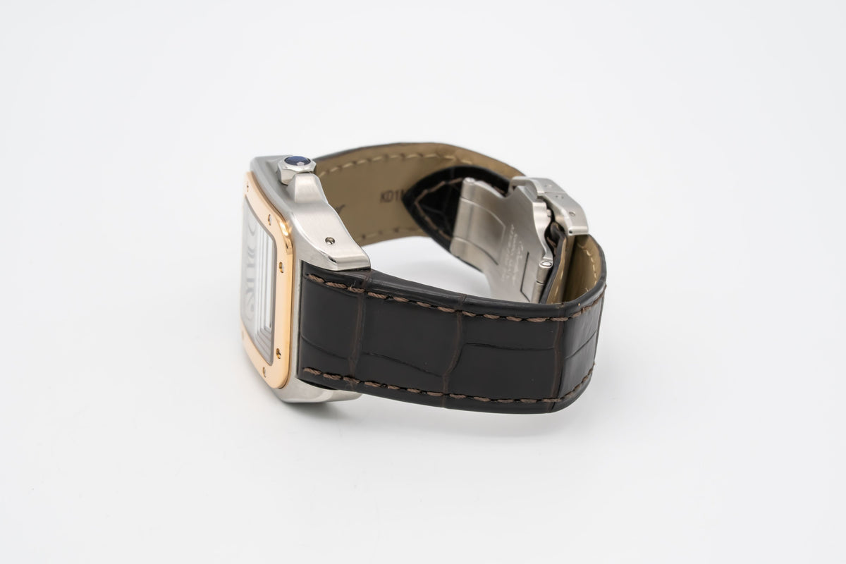 Cartier Santos 100 2878 Stahl Gelbgold 750 Automatik