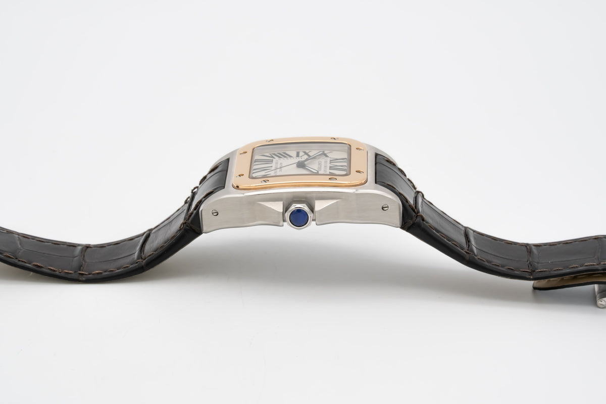 Cartier Santos 100 2878 Stahl Gelbgold 750 Automatik