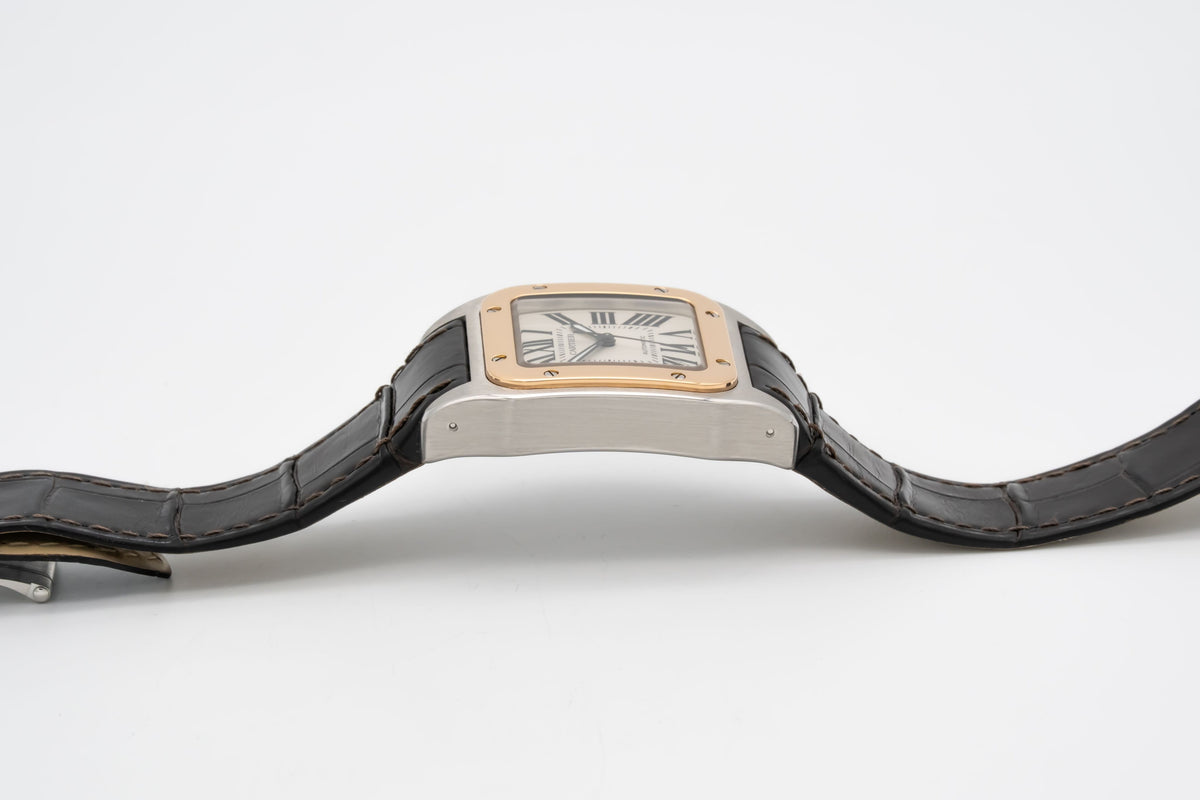 Cartier Santos 100 2878 Stahl Gelbgold 750 Automatik