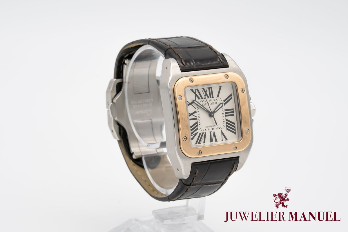 Cartier Santos 100 2878 Stahl Gelbgold 750 Automatik