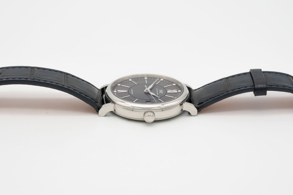 IWC Portofino Automatic IW458110 Diamond Dial Stahl Automatik 37mm Papers