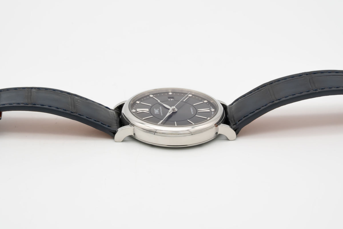 IWC Portofino Automatic IW458110 Diamond Dial Stahl Automatik 37mm Papers