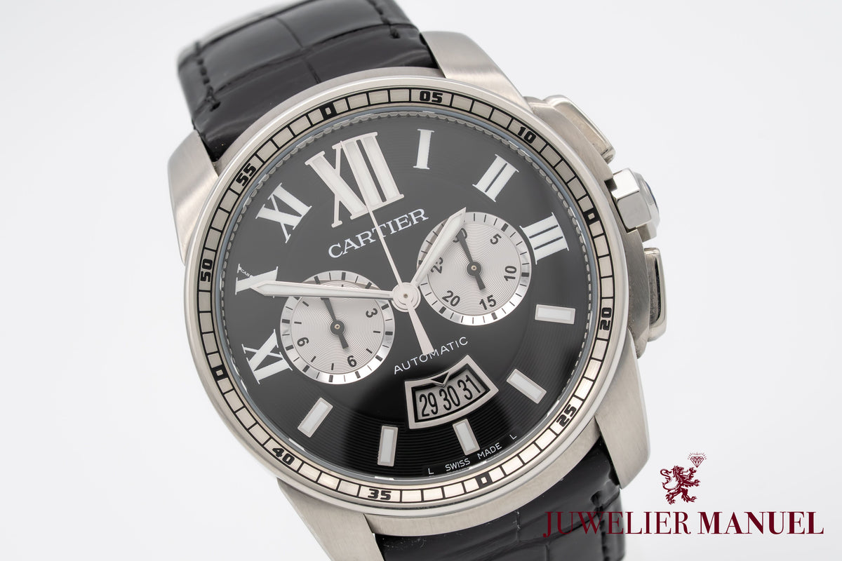 Cartier Calibre de Cartier Chronograph 3578 Chronograph Stainless Steel Automatic 42mm Papers