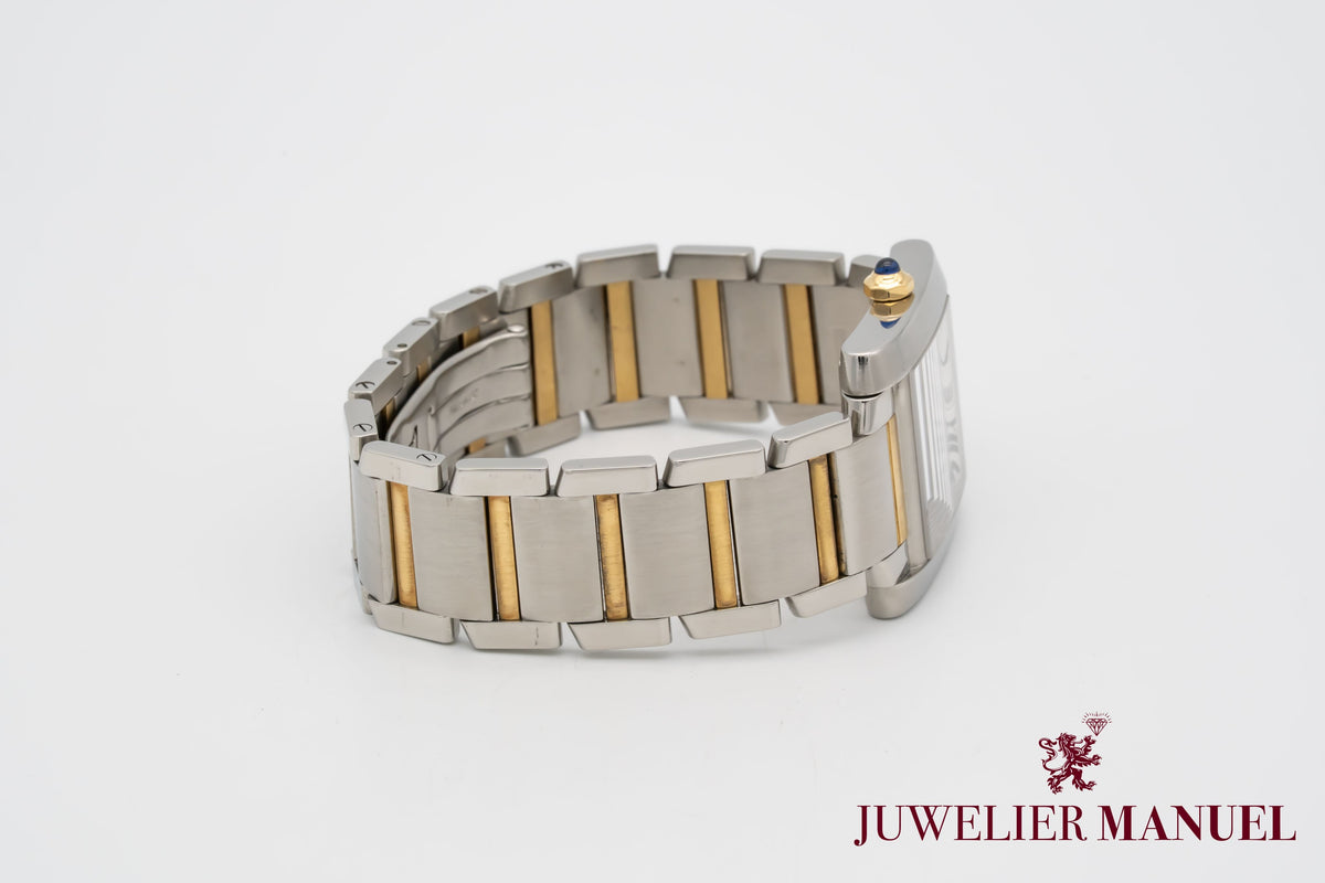 Cartier Tank Française 2302 Stahl Gelbgold 750 Automatik