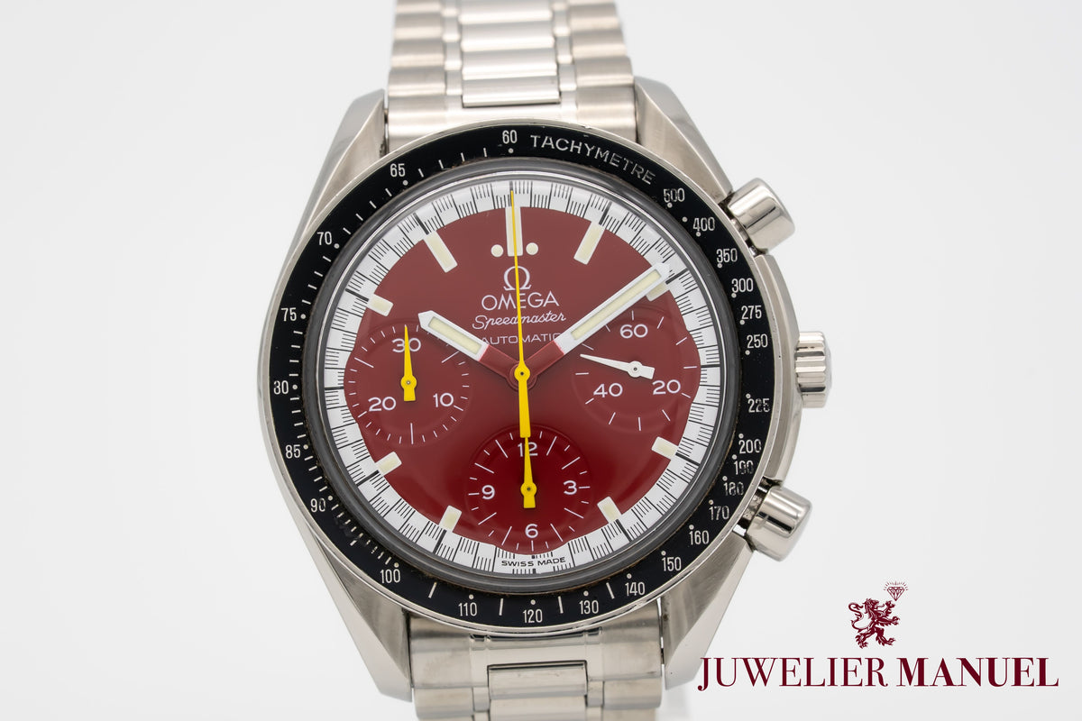 Omega Speedmaster Reduced Rare Schumacher Edition Stahl Automatik 39mm