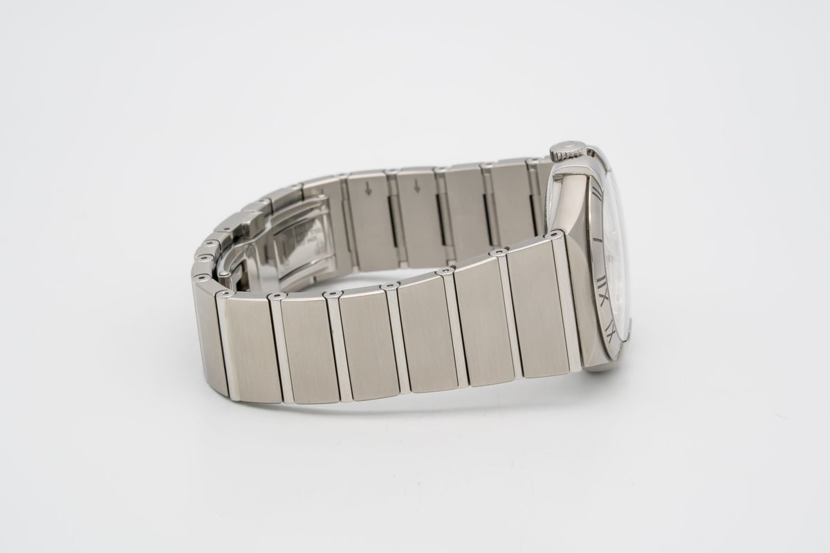 Omega Constellation Ladies Diamond Dial Stahl Automatik 35mm Papers Herrenuhr