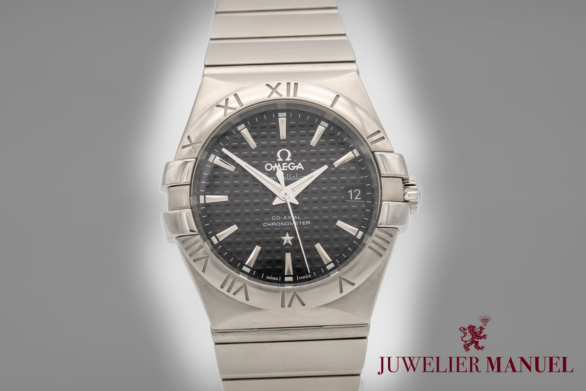 Omega Constellation Ladies Stahl Automatik 35mm Papers Herrenuhr