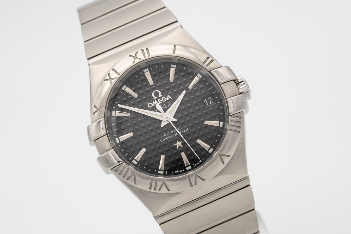 Omega Constellation Ladies Stahl Automatik 35mm Papers Herrenuhr