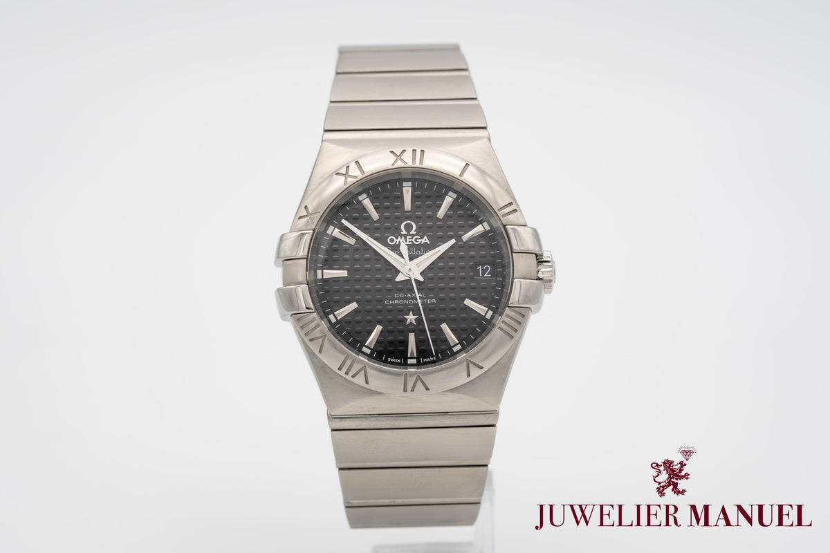 Omega Constellation Ladies Stahl Automatik 35mm Papers Herrenuhr