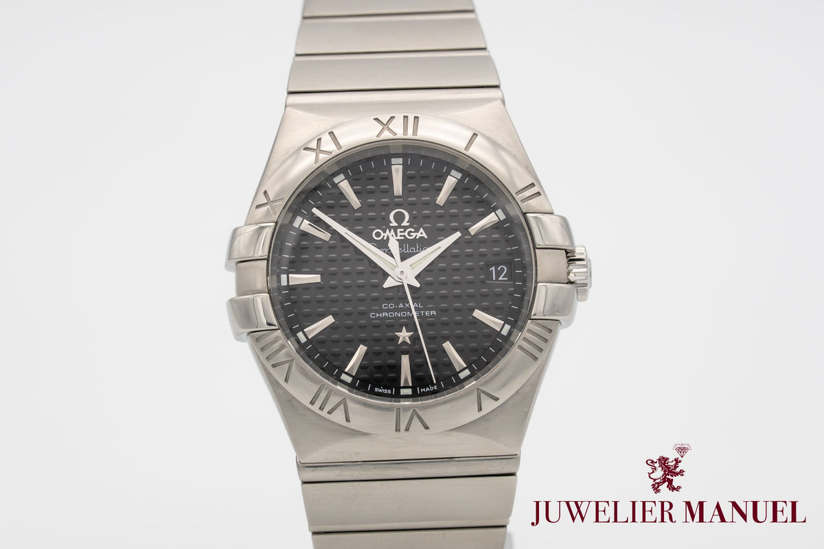 Omega Constellation Ladies Stahl Automatik 35mm Papers Herrenuhr