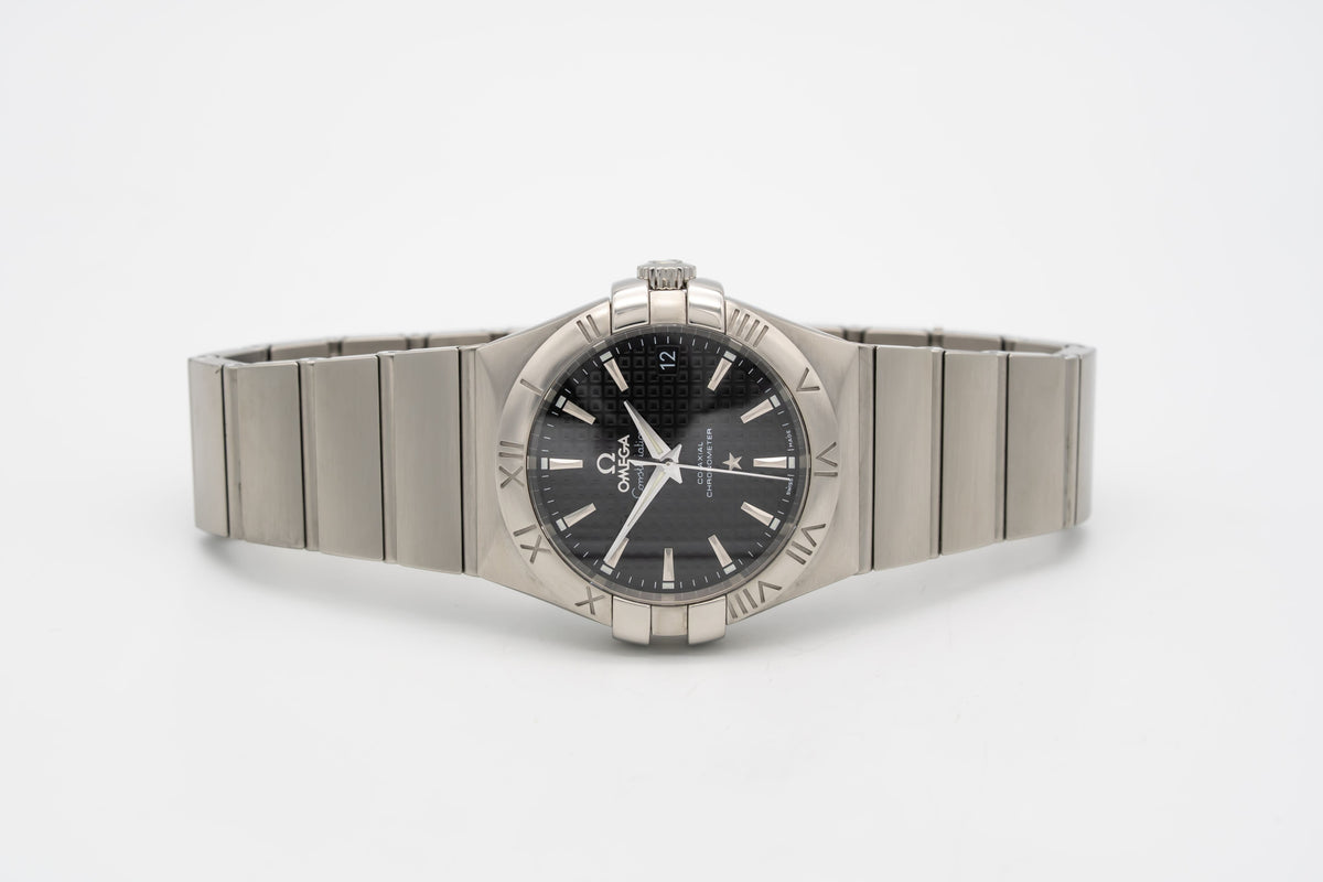 Omega Constellation Ladies Stahl Automatik 35mm Papers Herrenuhr