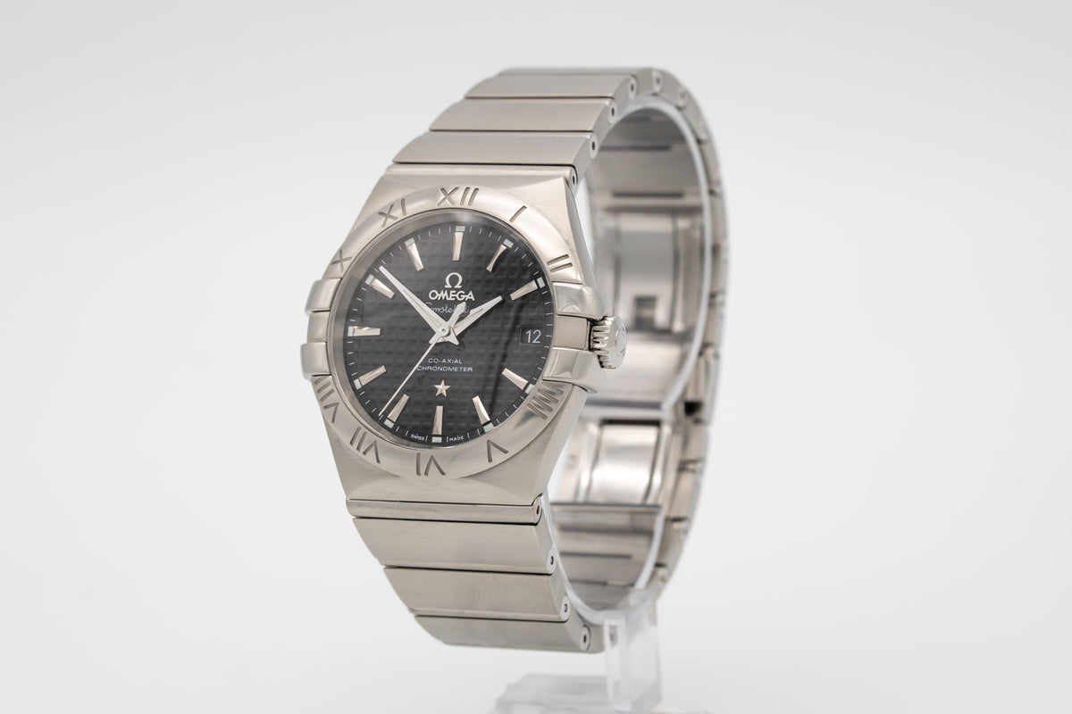 Omega Constellation Ladies Stahl Automatik 35mm Papers Herrenuhr