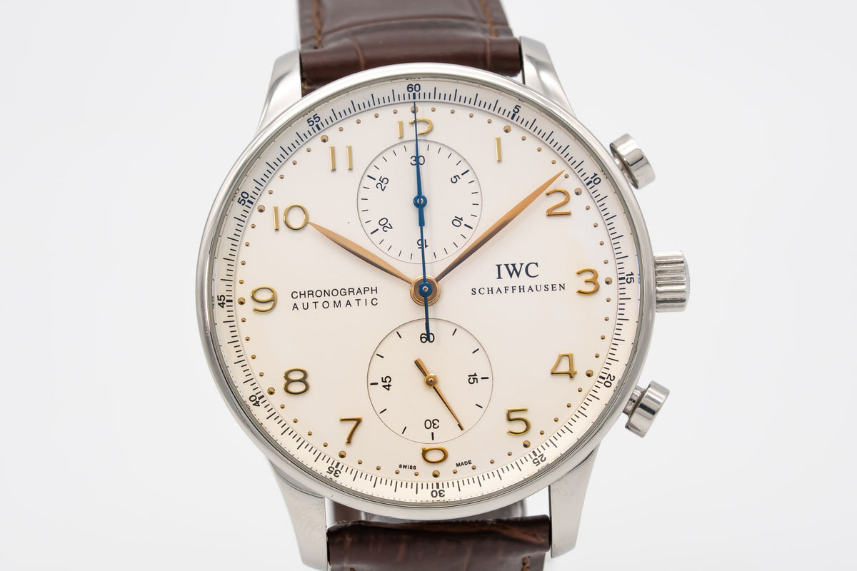 IWC Portugieser Chronograph Portuguese Chronograph IW371445 Portuguese Stahl Automatik 41mm Papers