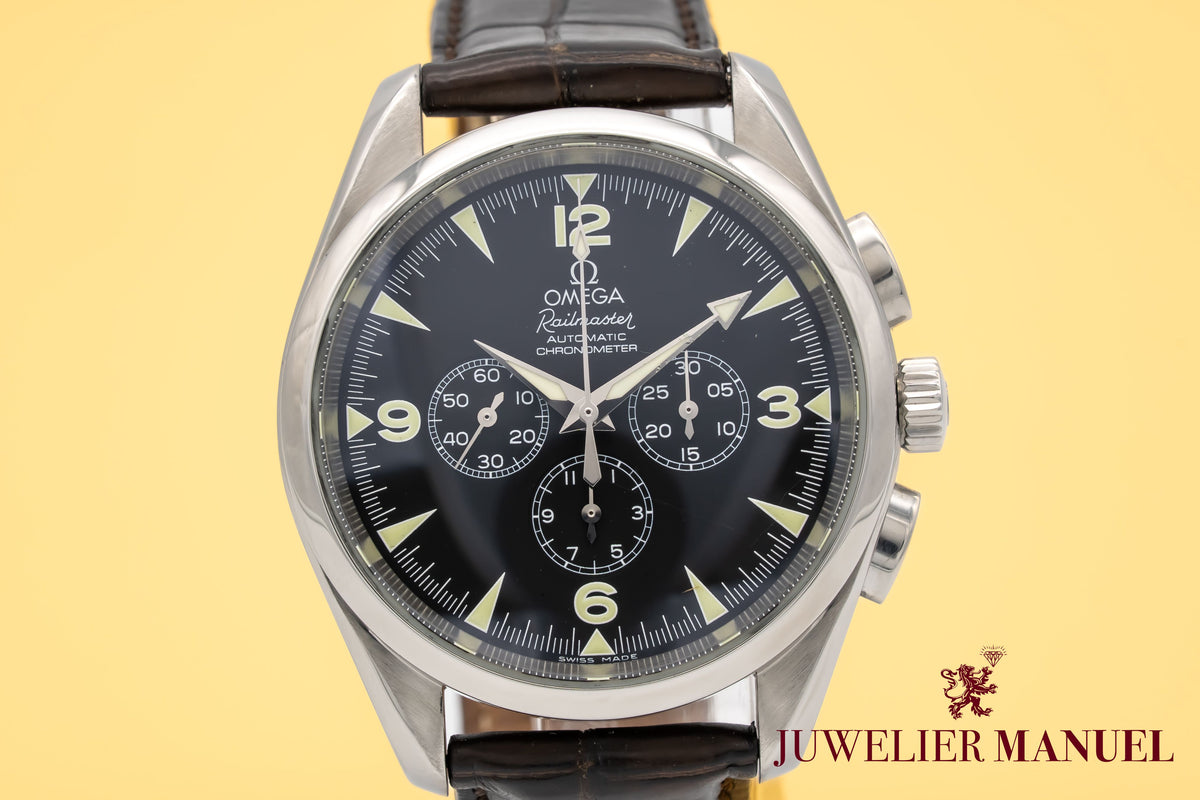 Omega Seamaster Railmaster 2812.52.37 Chronograph Stahl Automatik 42mm