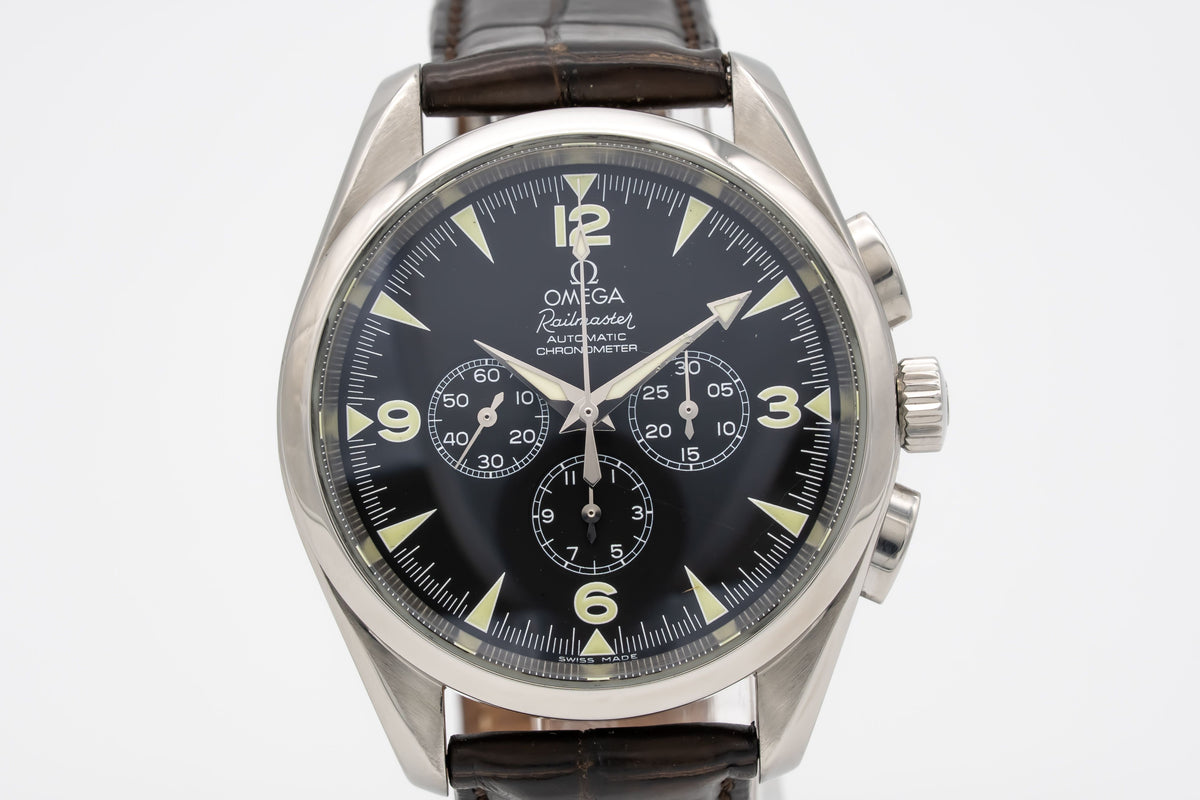 Omega Seamaster Railmaster 2812.52.37 Chronograph Stahl Automatik 42mm