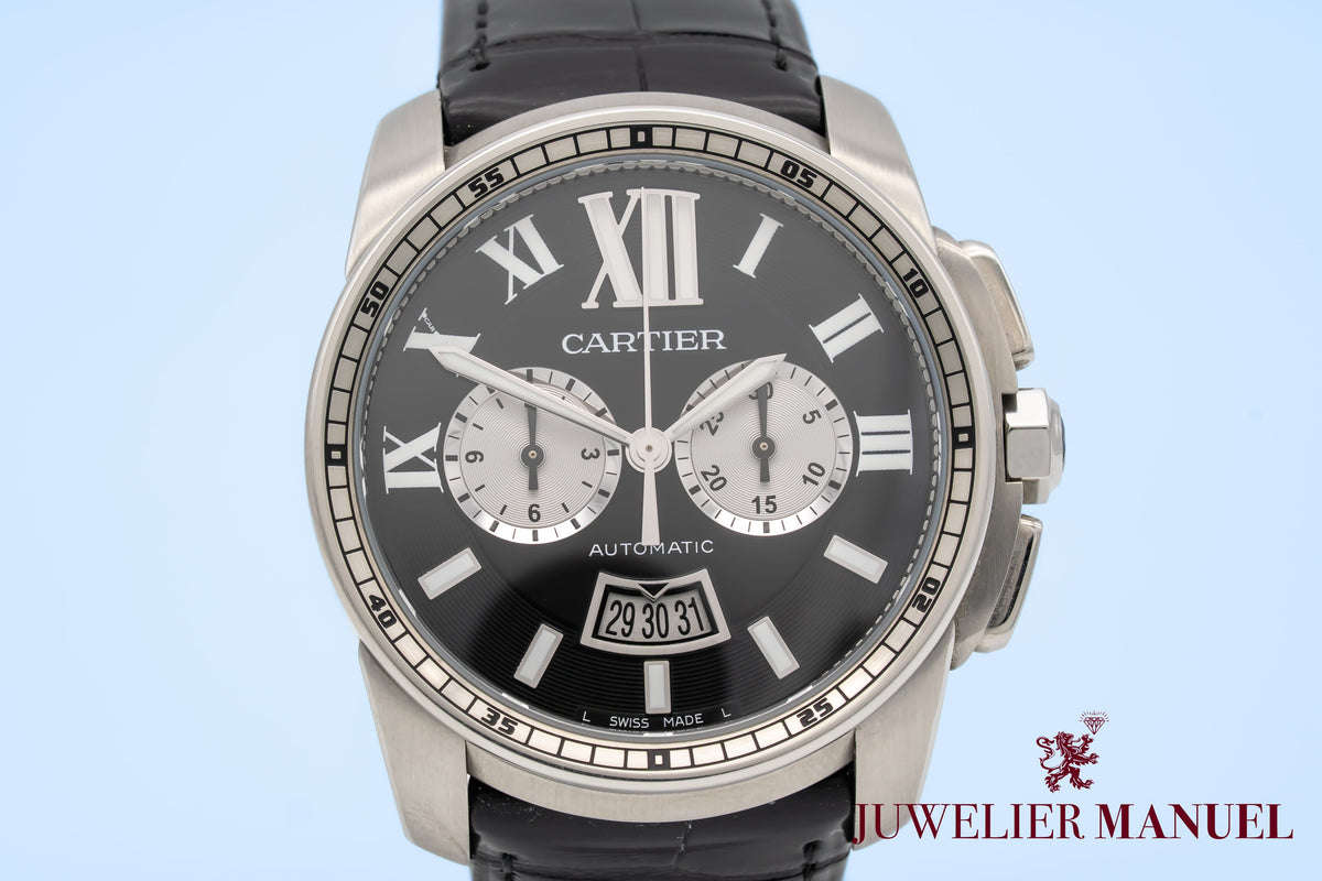 Cartier Calibre de Cartier Chronograph 3578 Chronograph Stainless Steel Automatic 42mm Papers
