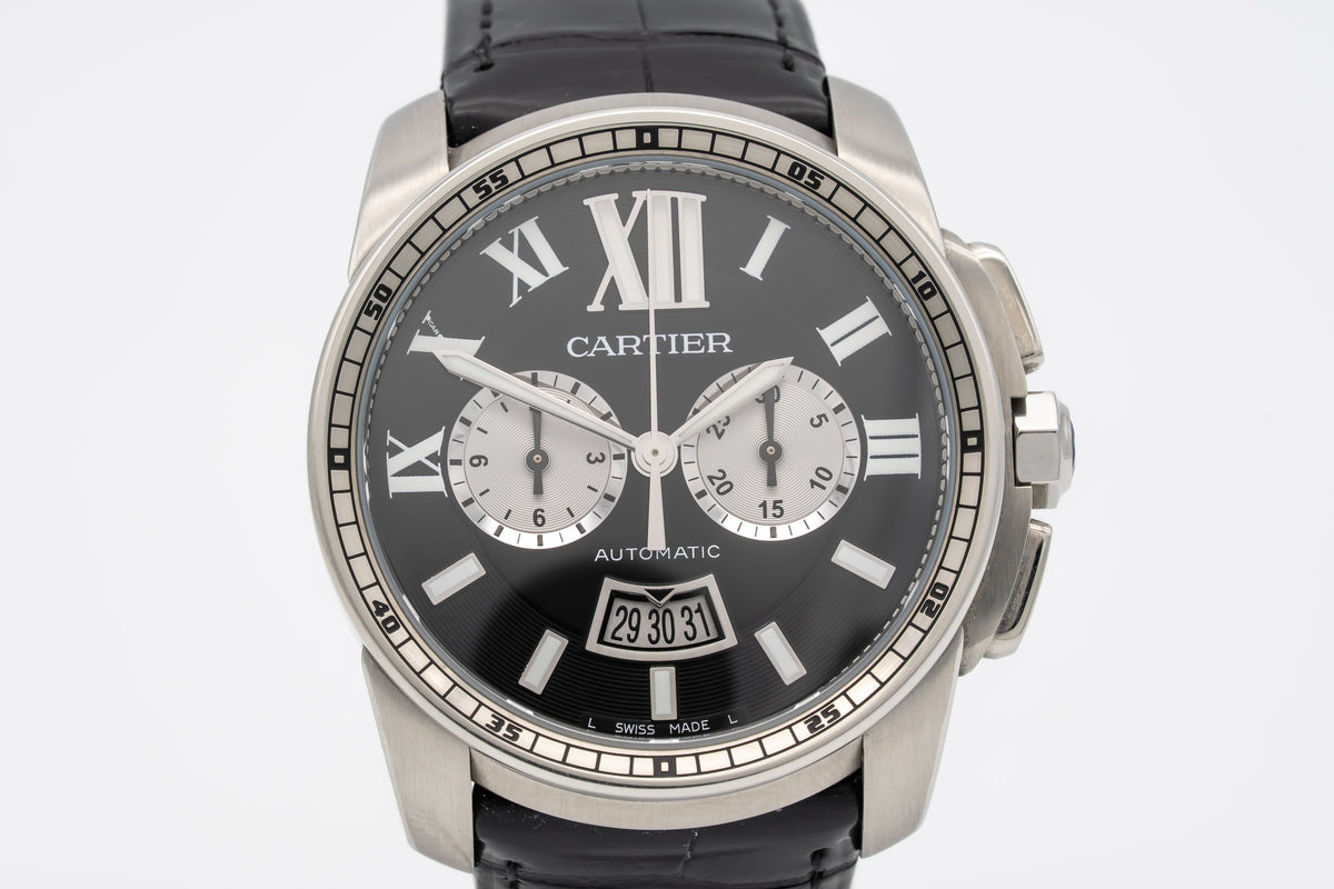 Cartier Calibre de Cartier Chronograph 3578 Chronograph Stainless Steel Automatic 42mm Papers
