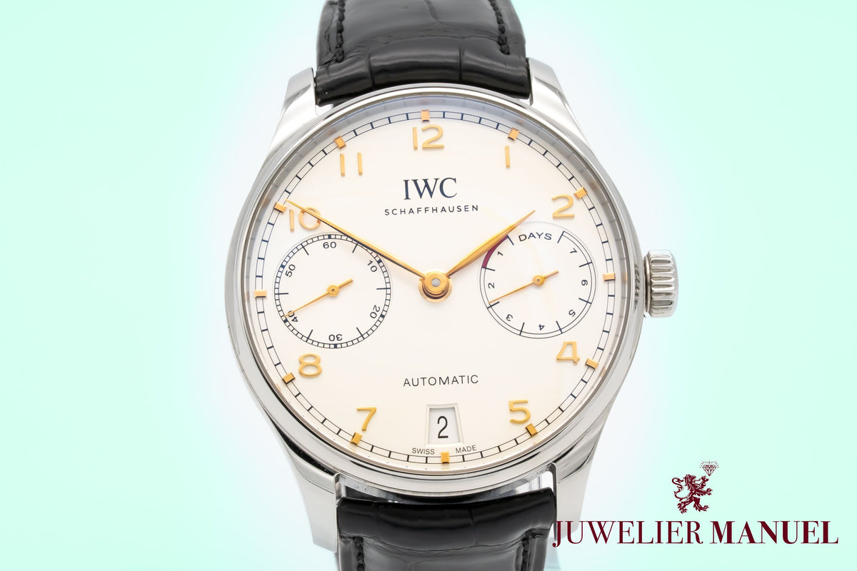 IWC Portugieser Automatik IW500704 Portuguese 7 Days Stainless Steel Automatic Papers