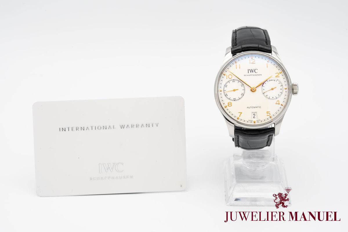 IWC Portugieser Automatik IW500704 Portuguese 7 Days Stainless Steel Automatic Papers