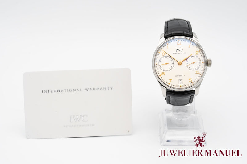 IWC Portugieser Automatik IW500704 Portuguese 7 Days Stainless Steel Automatic Papers