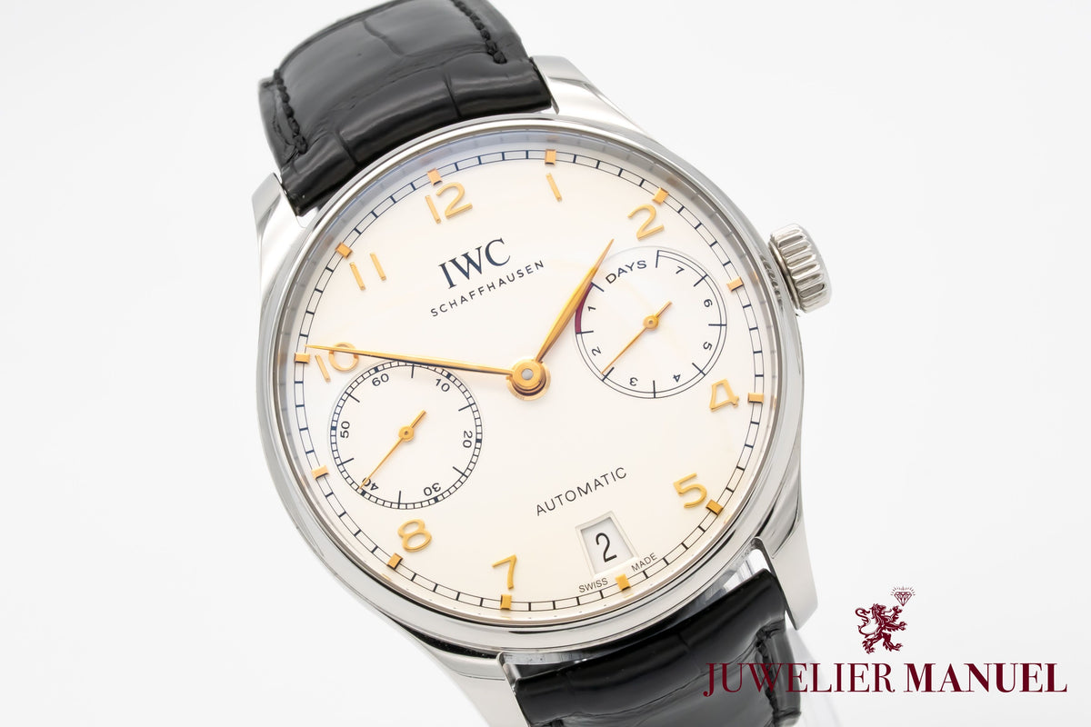 IWC Portugieser Automatik IW500704 Portuguese 7 Days Stainless Steel Automatic Papers
