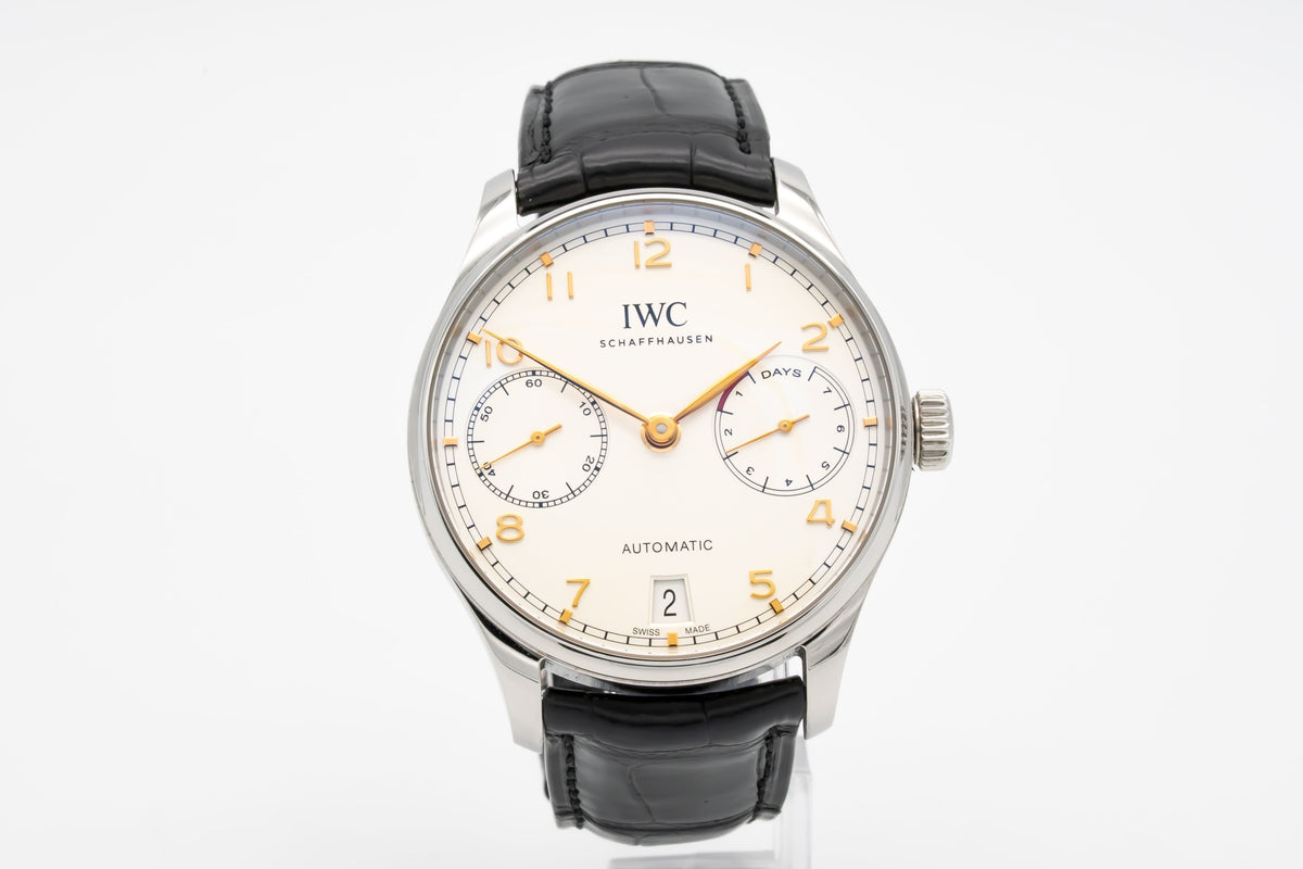 IWC Portugieser Automatik IW500704 Portuguese 7 Days Stainless Steel Automatic Papers