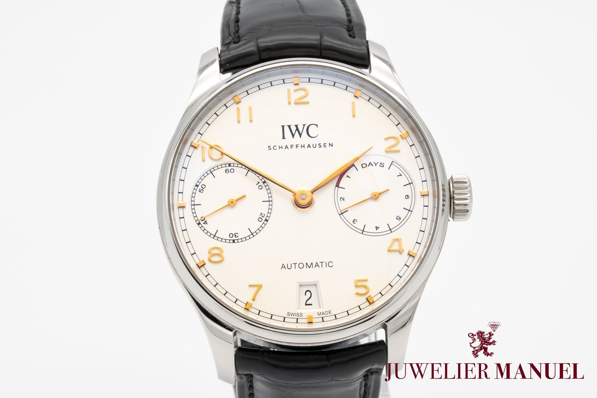 IWC Portugieser Automatik IW500704 Portuguese 7 Days Stainless Steel Automatic Papers
