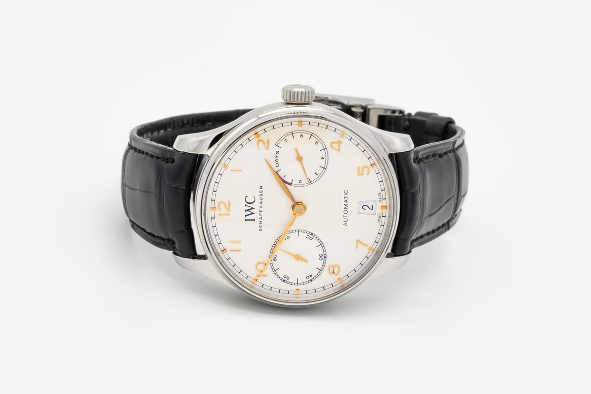 IWC Portugieser Automatik IW500704 Portuguese 7 Days Stainless Steel Automatic Papers