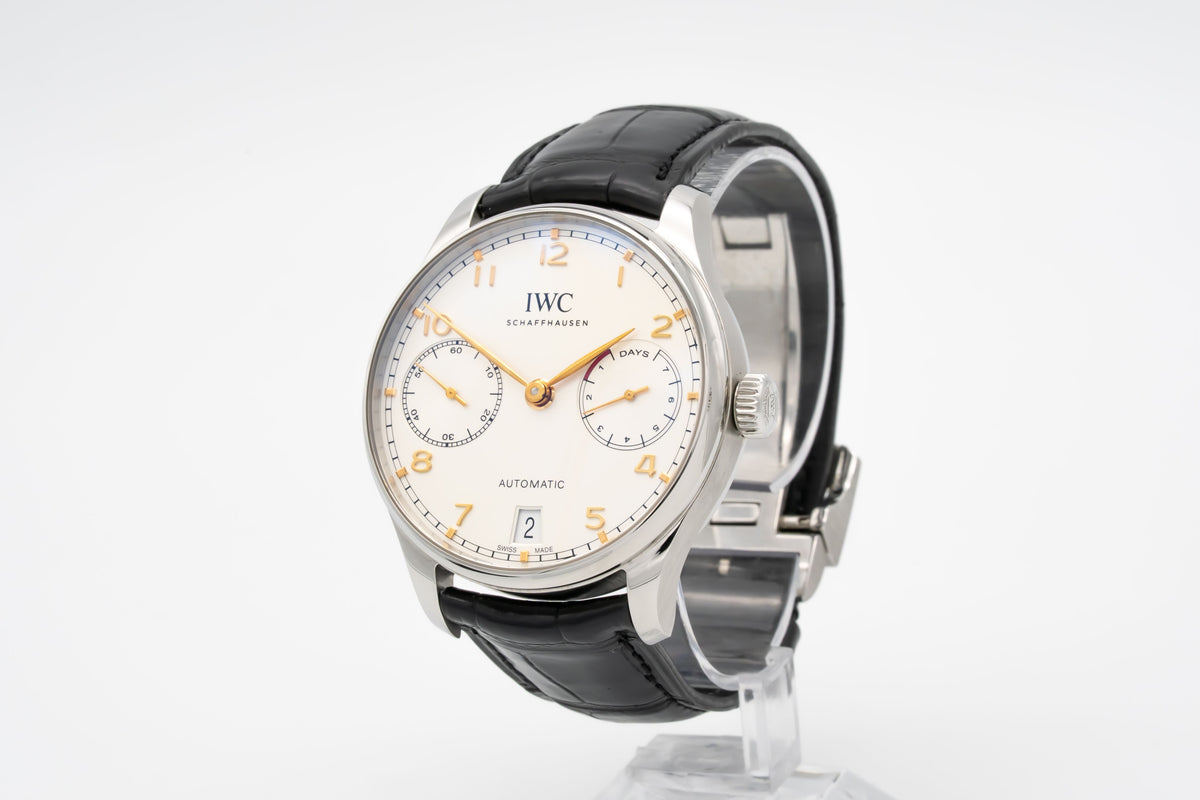 IWC Portugieser Automatik IW500704 Portuguese 7 Days Stainless Steel Automatic Papers