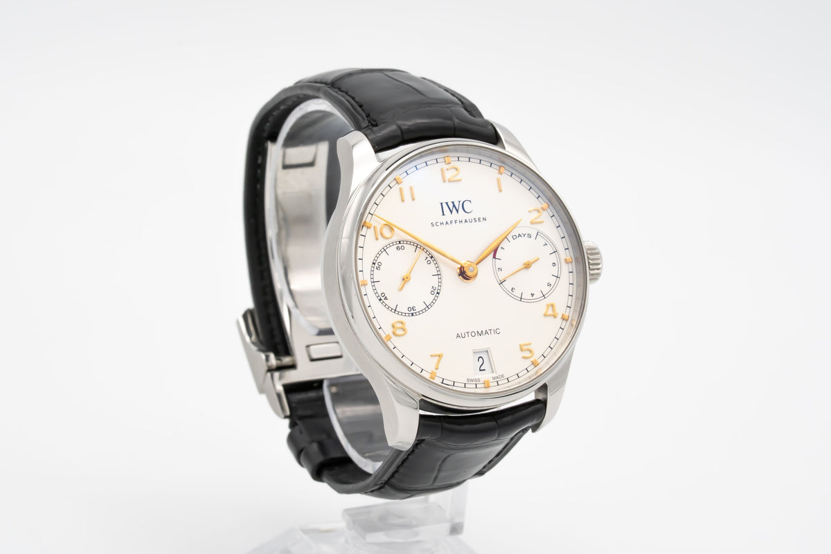 IWC Portugieser Automatik IW500704 Portuguese 7 Days Stainless Steel Automatic Papers