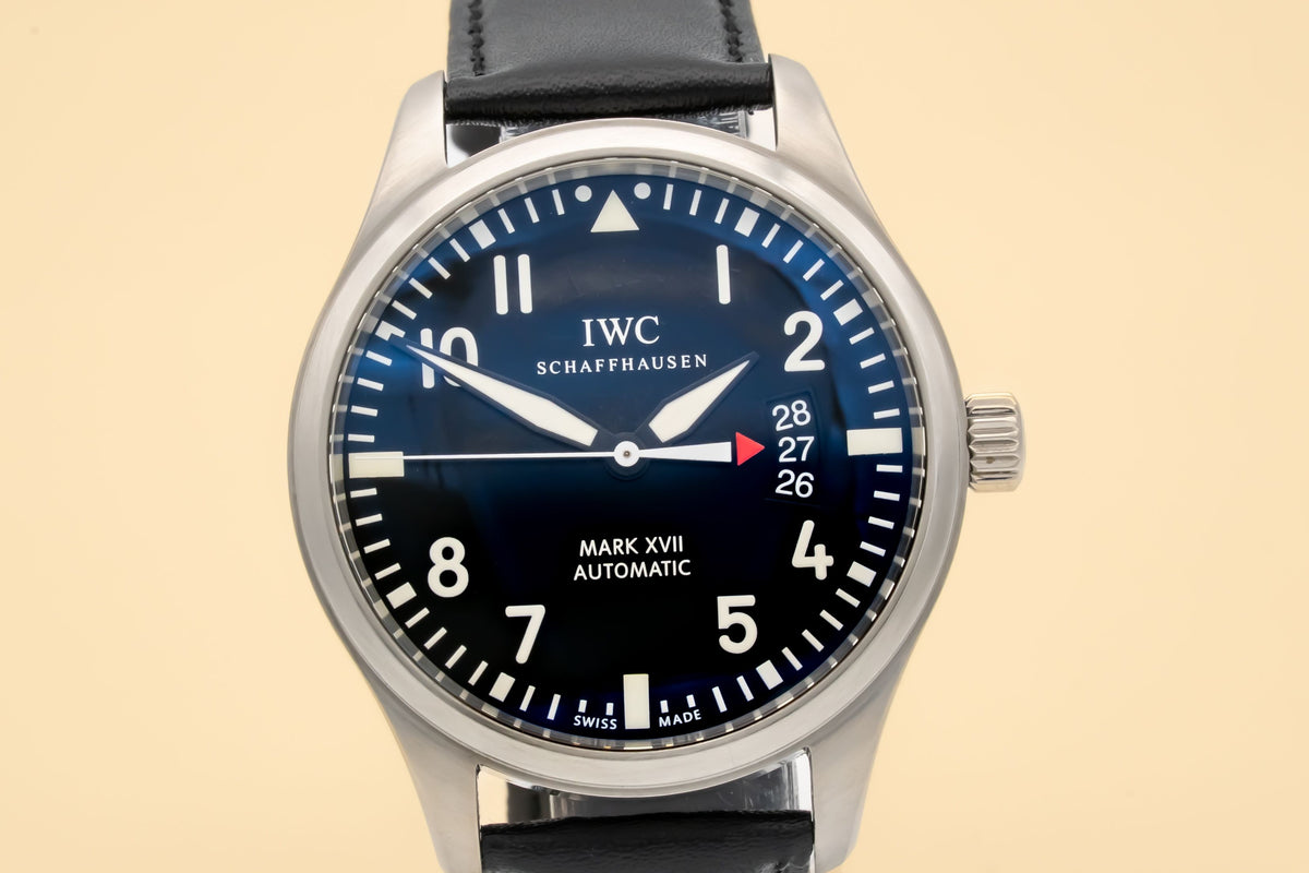 IWC Fliegeruhr Mark XVII Fliegeruhr Stahl Automatik IW326501 Papers 41mm