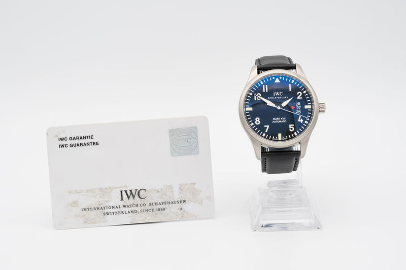IWC Fliegeruhr Mark XVII Fliegeruhr Stahl Automatik IW326501 Papers 41mm