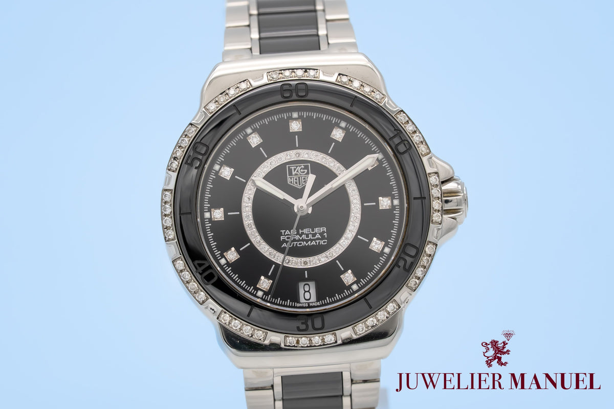 TAG Heuer Formula 1 Lady Factory Diamonds Stainless Steel Automatic 37mm