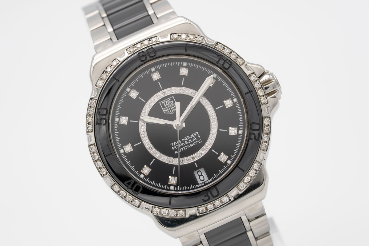 TAG Heuer Formula 1 Lady Factory Diamonds Stainless Steel Automatic 37mm