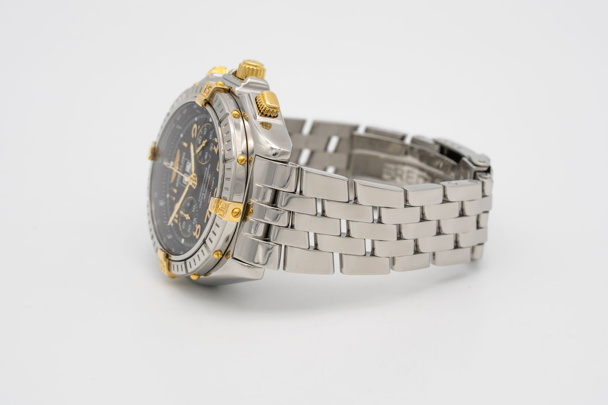 Breitling Crosswind Special B44356 Limited Edition Stahl Gelbgold Automatik 44mm Papers