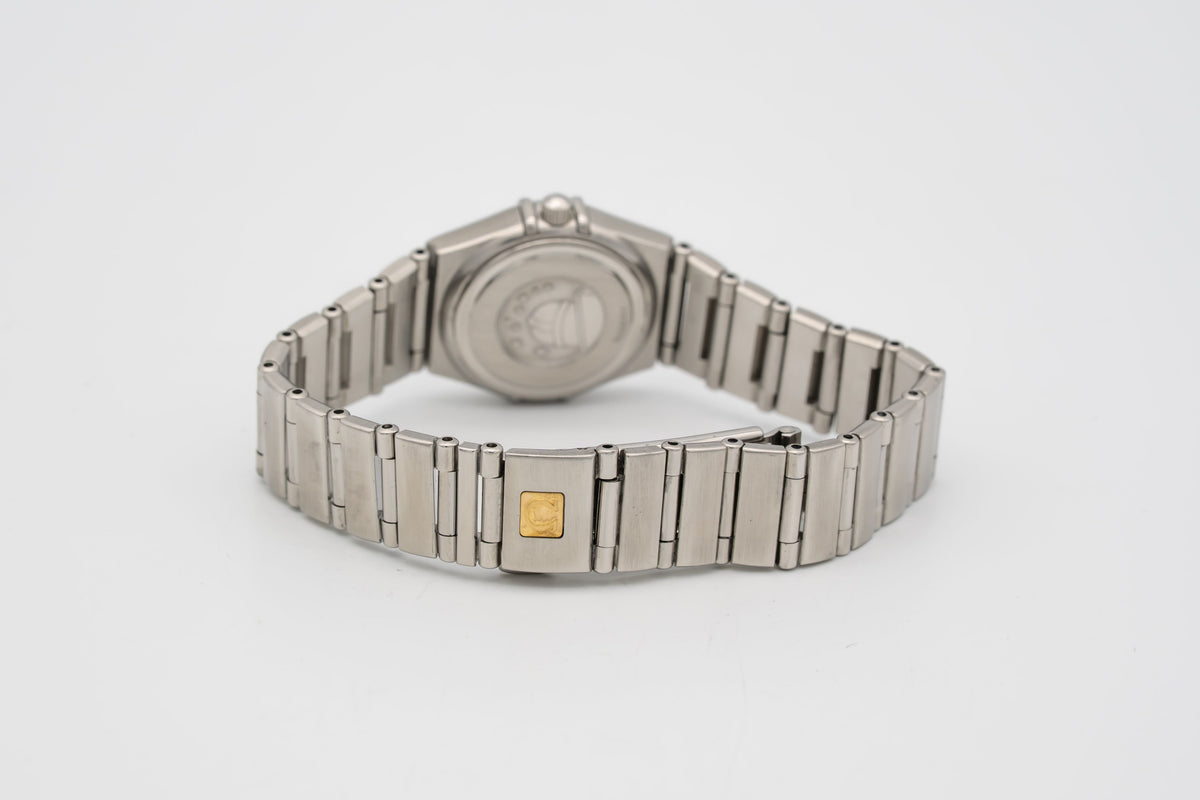 Omega Constellation Ladies Lady Blue MOP Diamond Dial 1562.85 Steel 22m