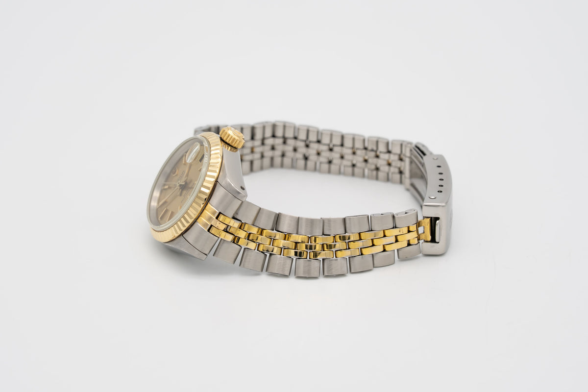 Tudor Prince Oysterdate Lady 92413 Stahl Gelbgold 750 Automatik 25mm Papers