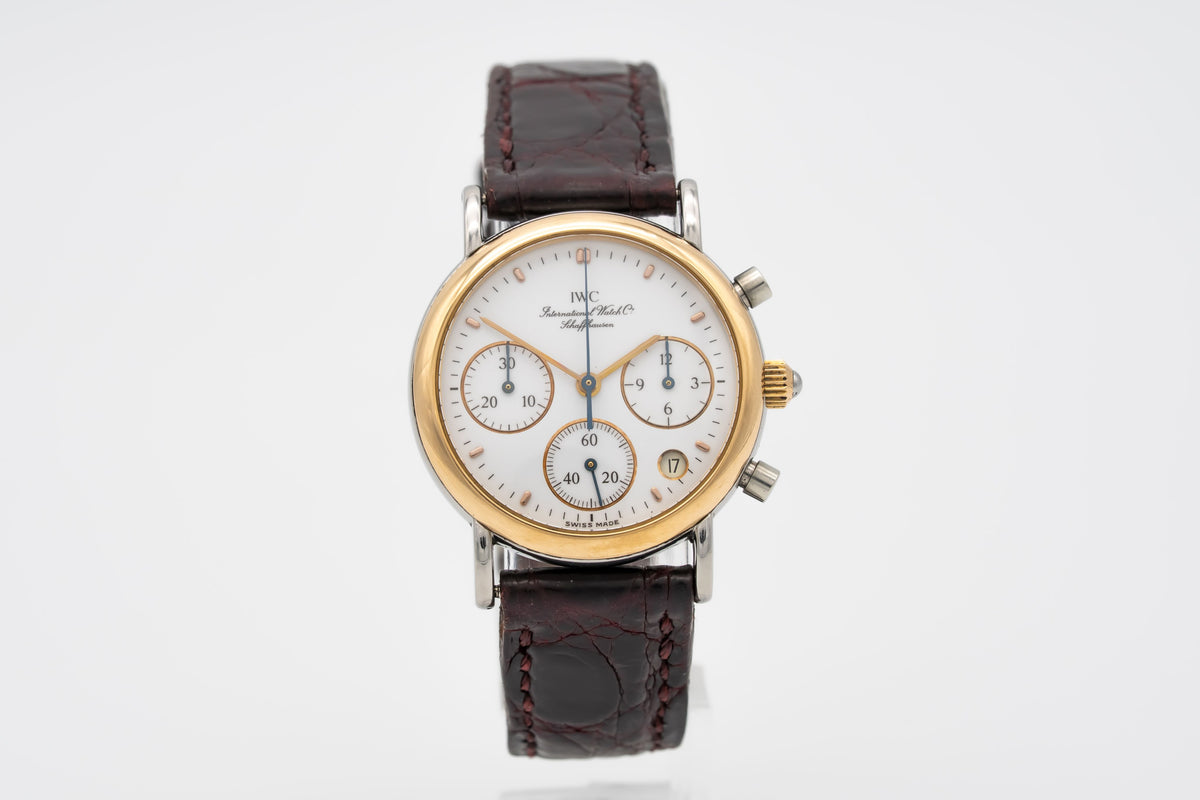 IWC Portofino Chronograph IW3730 Ladies Stahl Gelbgold 750 29mm