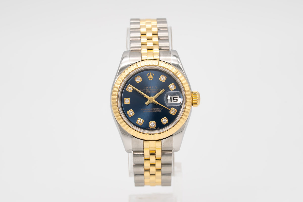 Rolex Lady-Datejust 179173 Factory Diamond Dial Stahl Gelbgold 750 Automatik 26m
