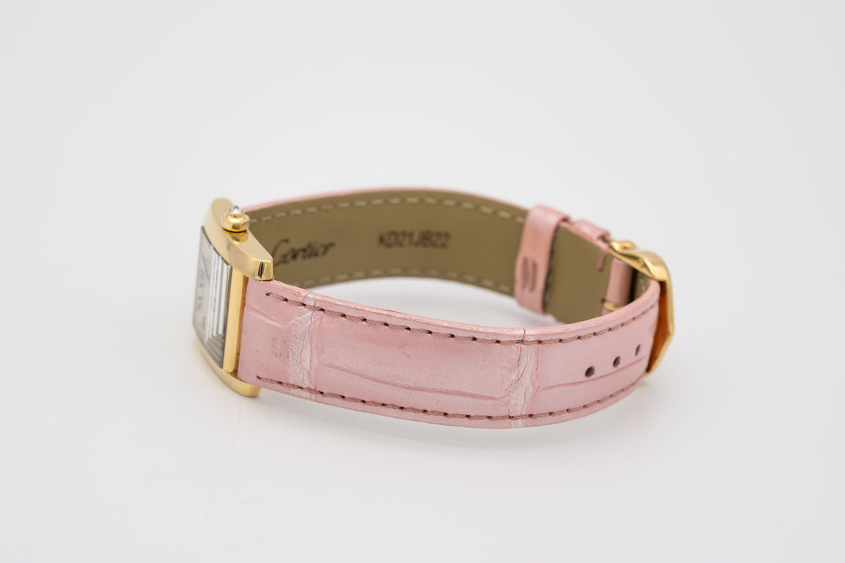 Cartier Tank Française 1820 Lady 18k Yellow Gold 750