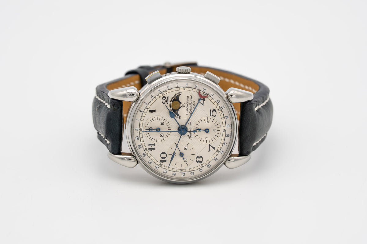 Chronoswiss Lunar Classic Chronograph Stainless Steel Automatic Papers 37mm